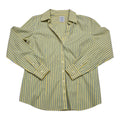 Camisa Brooks Brothers De Mujer Talla 10 Amarillo/azul