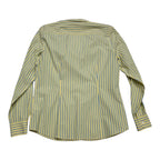 Camisa Brooks Brothers De Mujer Talla 10 Amarillo/azul