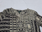 Blusa Ligera Ralph Lauren Mujer Mediana Cafe Con Figuras