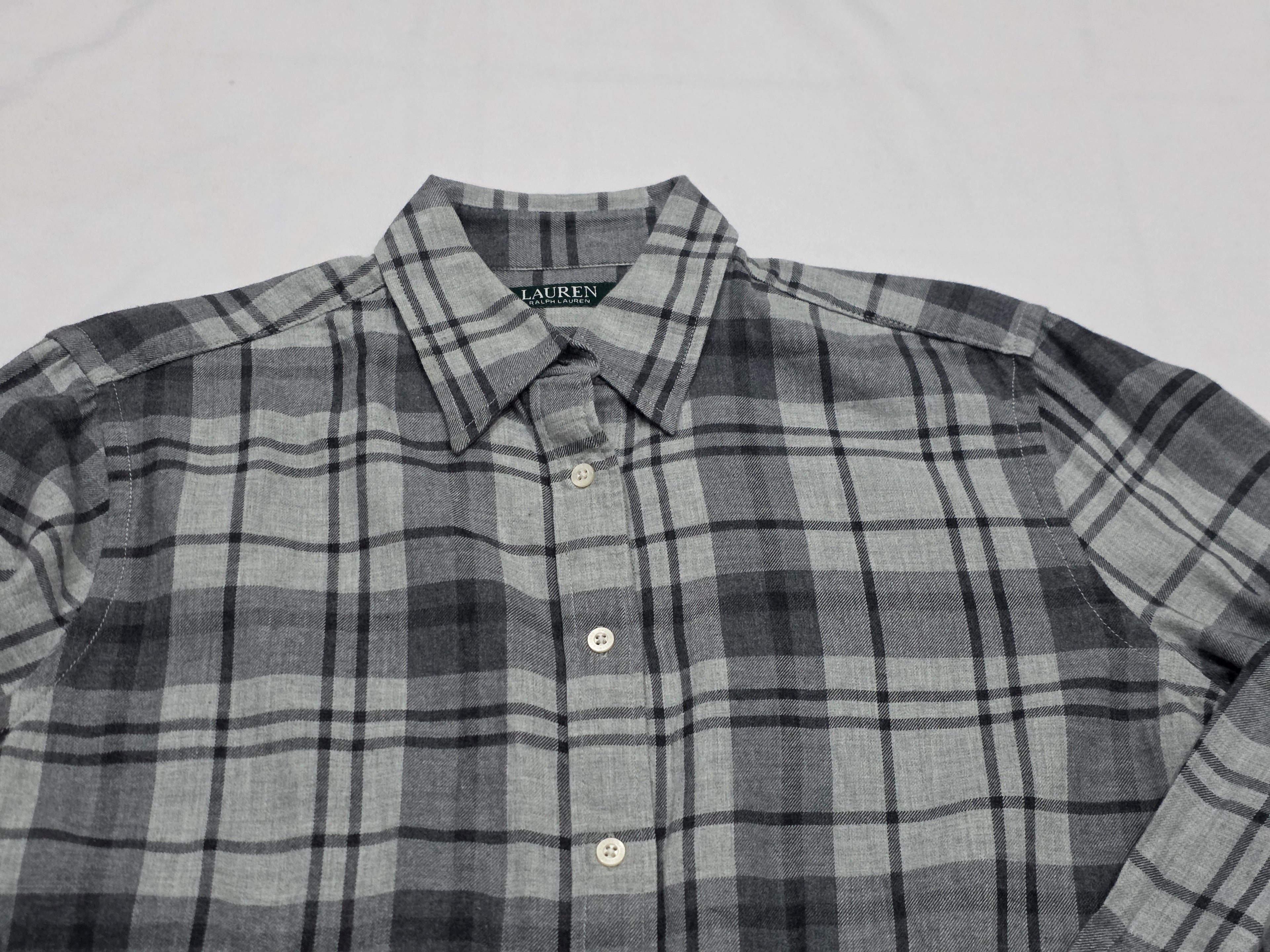 Camisa Ralph Lauren De Algodón Mediana Color Gris