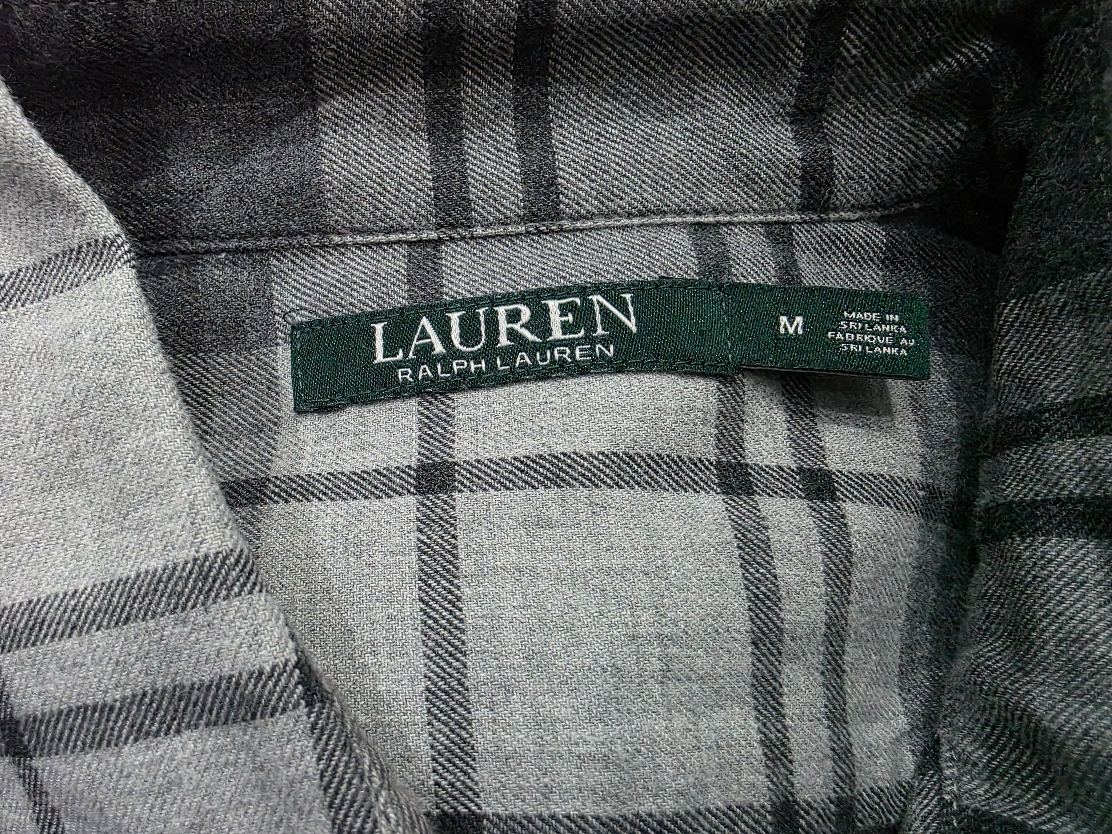Camisa Ralph Lauren De Algodón Mediana Color Gris