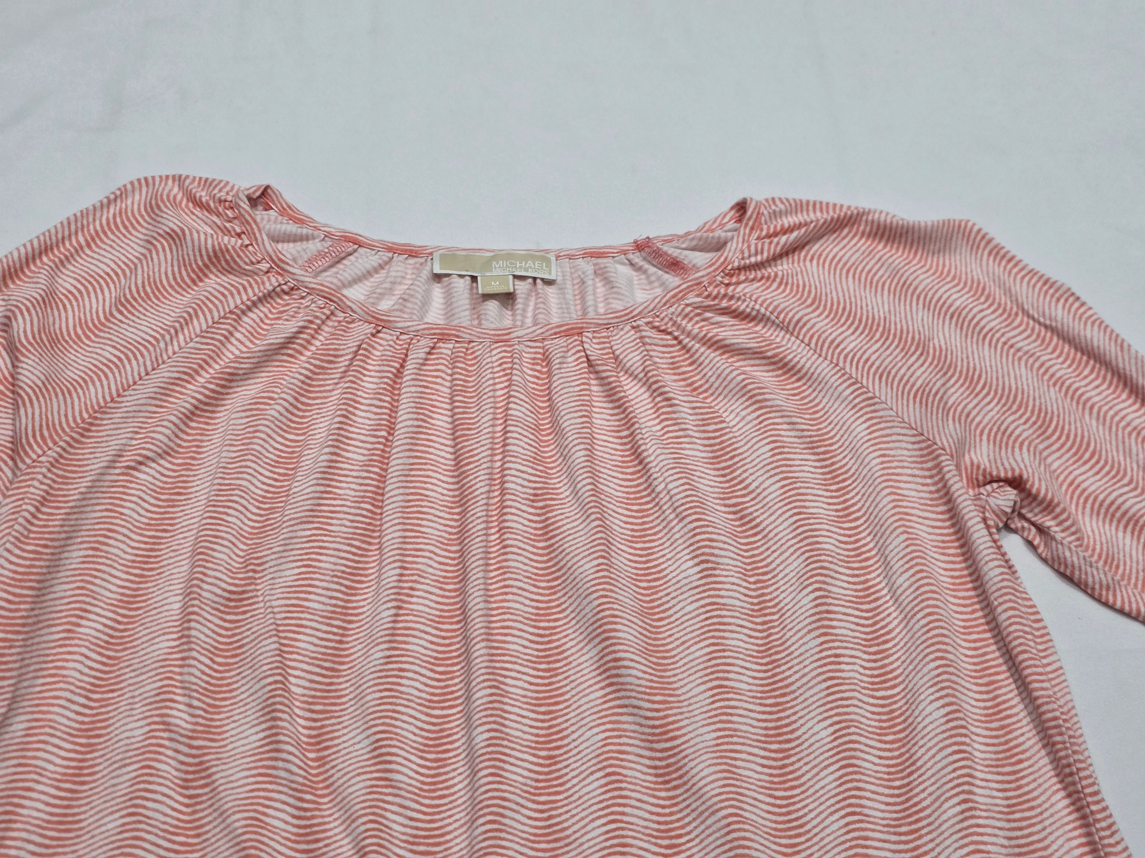 Blusa Michael Kors Rosa Manga 3/4 Mediana