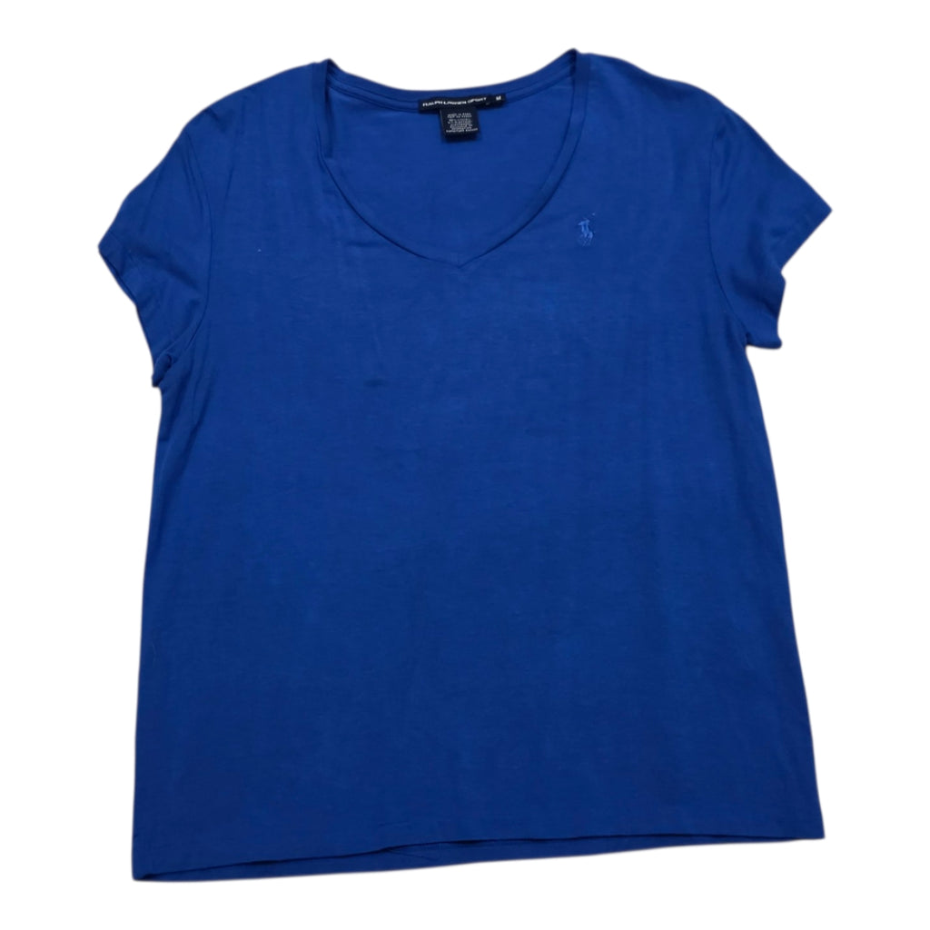 Playera Ralph Lauren Sport Azul Mediana Mujer Manga Corta