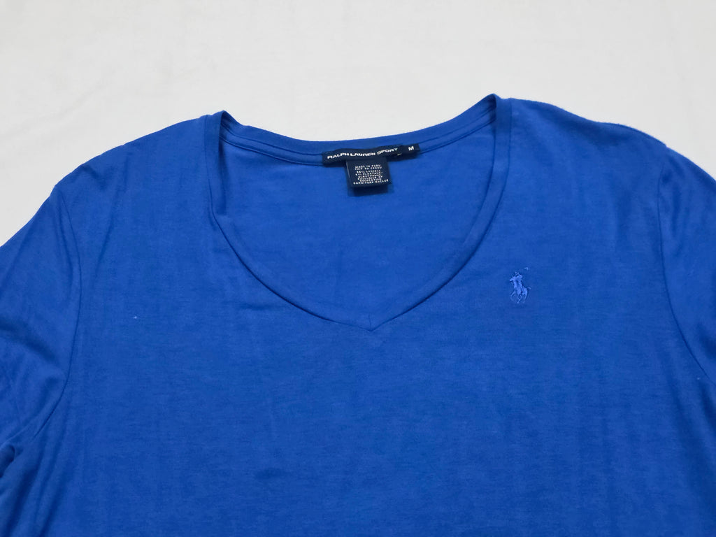 Playera Ralph Lauren Sport Azul Mediana Mujer Manga Corta