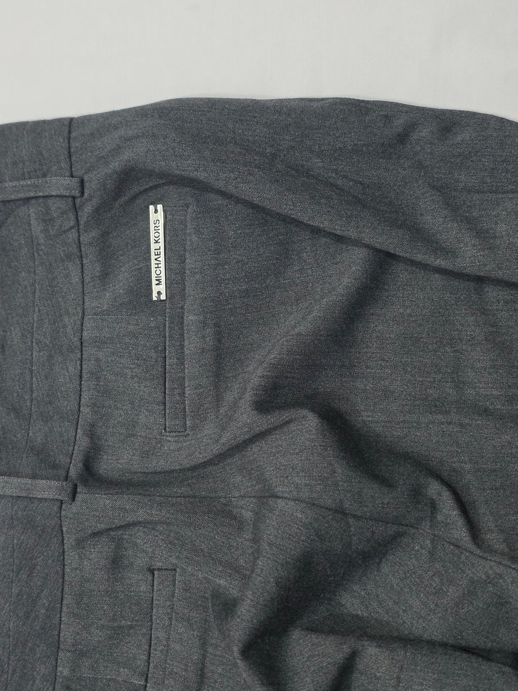 Pantalon De Vestir Michael Kors Talla 8 Color Gris