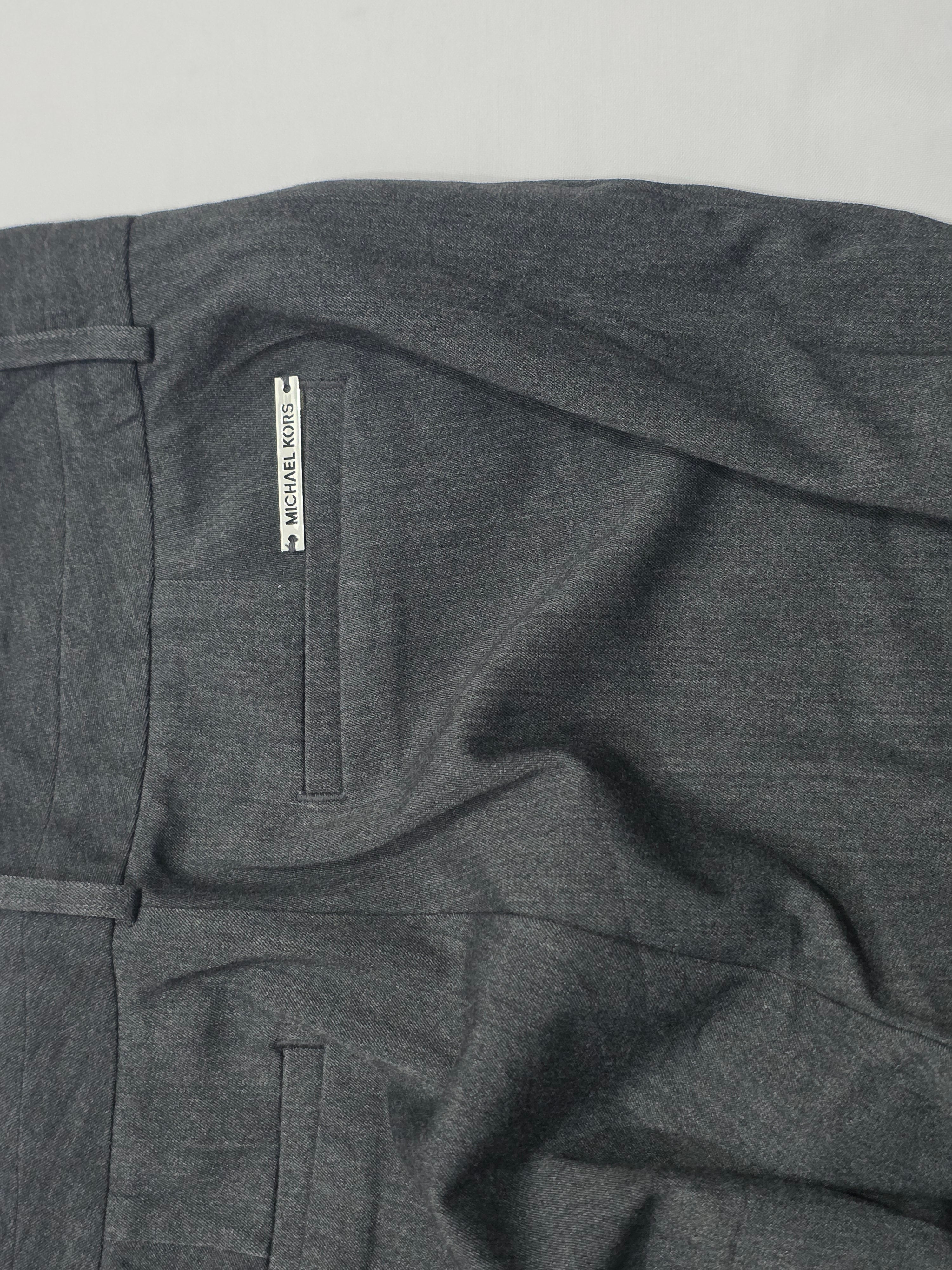 Pantalon De Vestir Michael Kors Talla 8 Color Gris