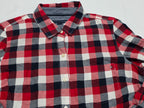 Camisa Tommy Hilfiger De Mujer Mediana Roja A Cuadros