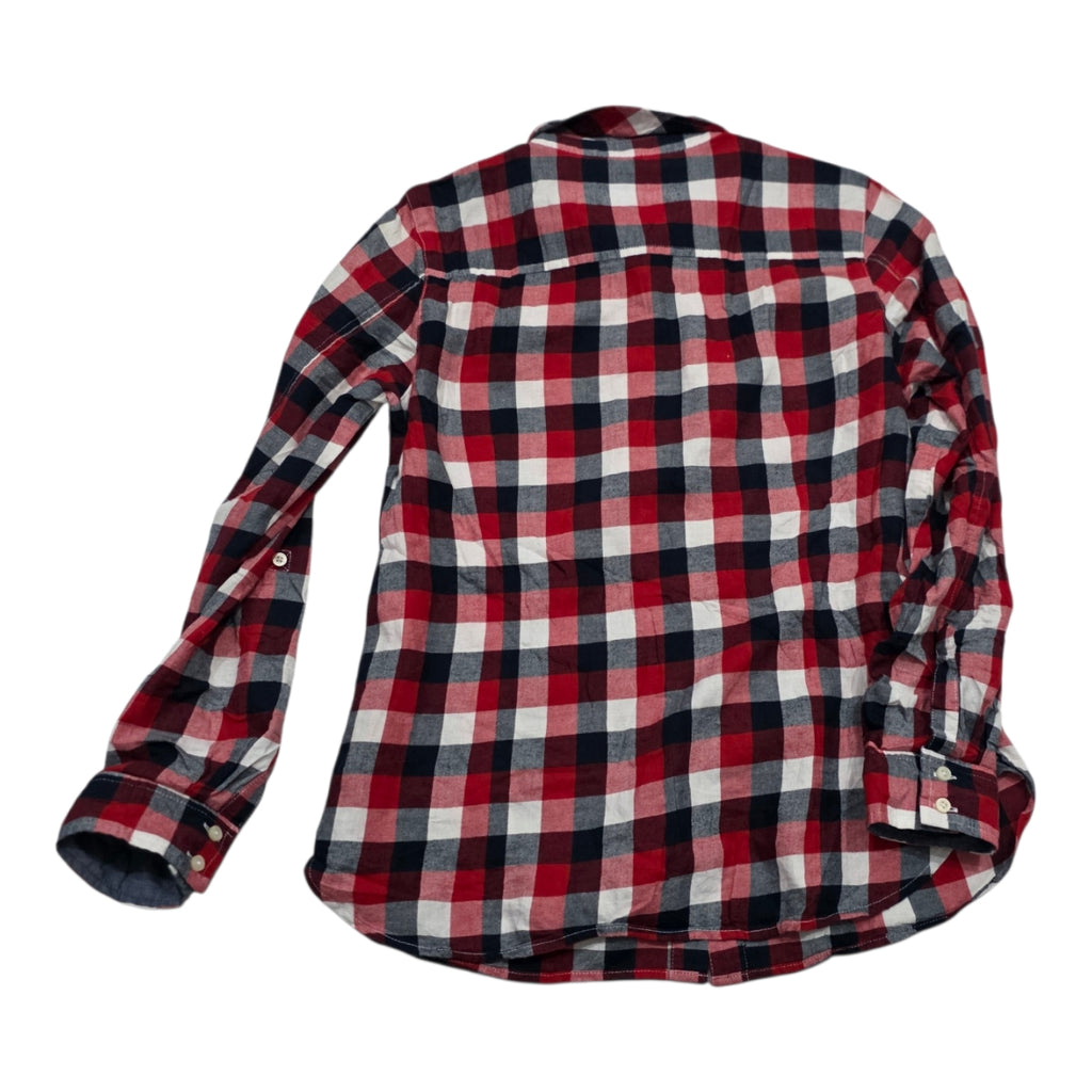Camisa Tommy Hilfiger De Mujer Mediana Roja A Cuadros
