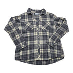 Camisa Columbia Grande De Mujer Gris Con Crema Talla Grande