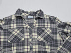 Camisa Columbia Grande De Mujer Gris Con Crema Talla Grande