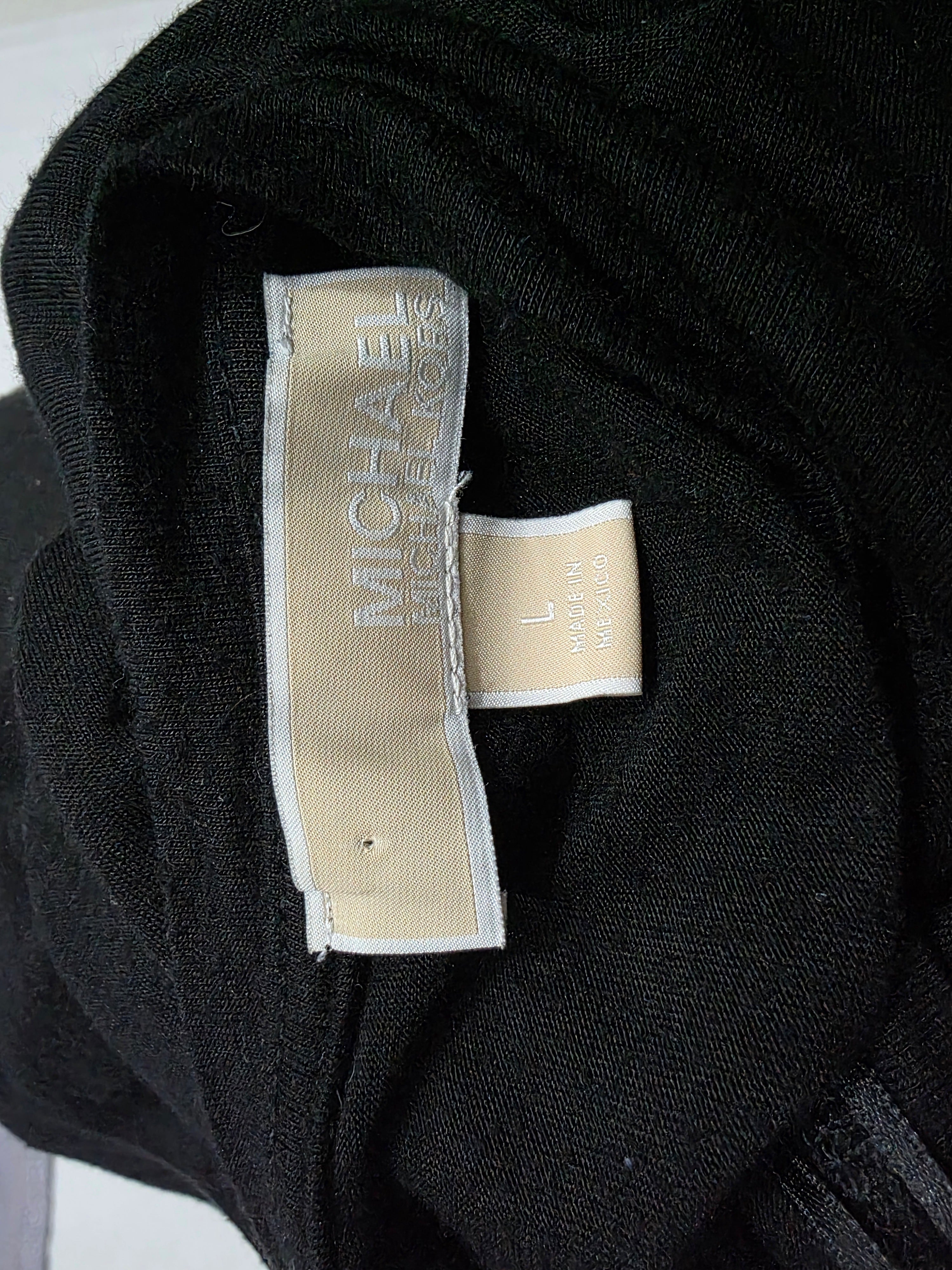 Playera Michael Kors Negro Mujer Talla Grande Manga Corta
