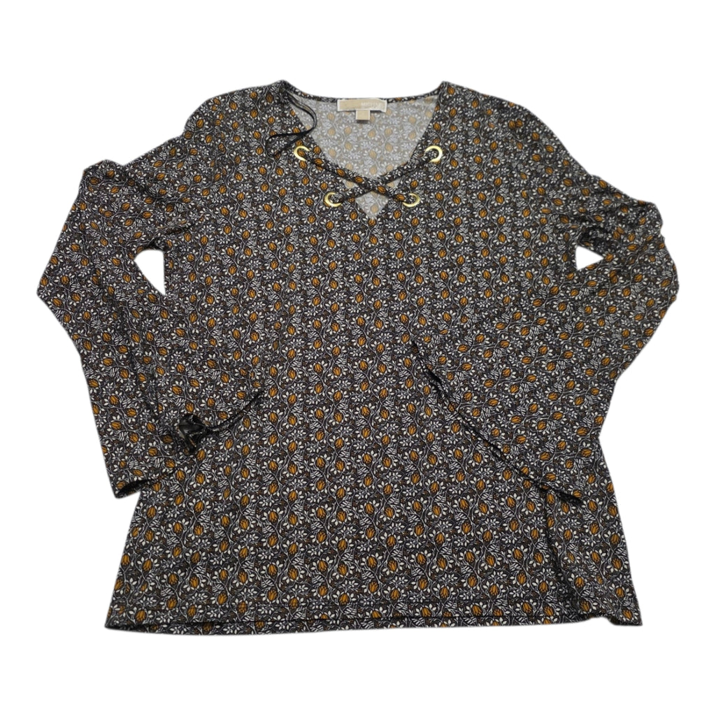 Blusa Michael Kors Manga Amplia Grande Floreada