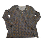 Blusa Michael Kors Manga Amplia Grande Floreada