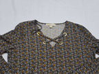 Blusa Michael Kors Manga Amplia Grande Floreada