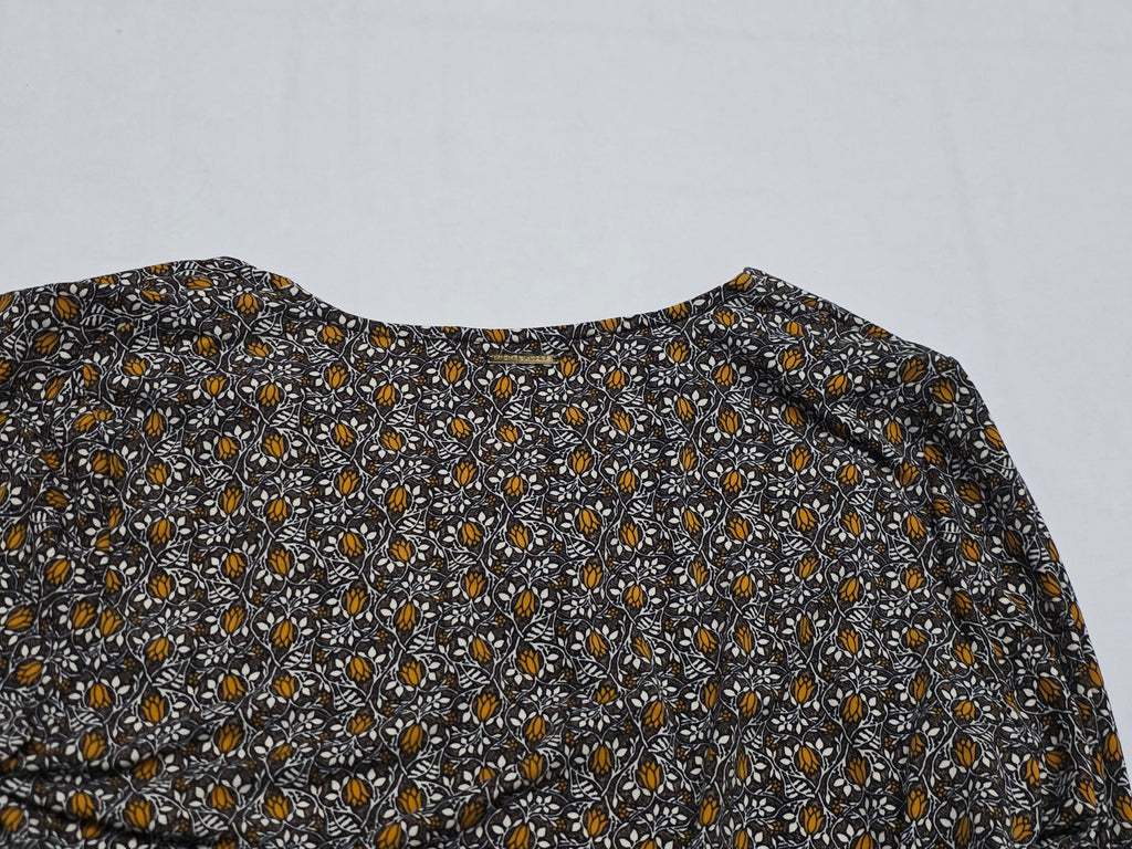 Blusa Michael Kors Manga Amplia Grande Floreada