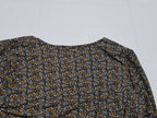 Blusa Michael Kors Manga Amplia Grande Floreada