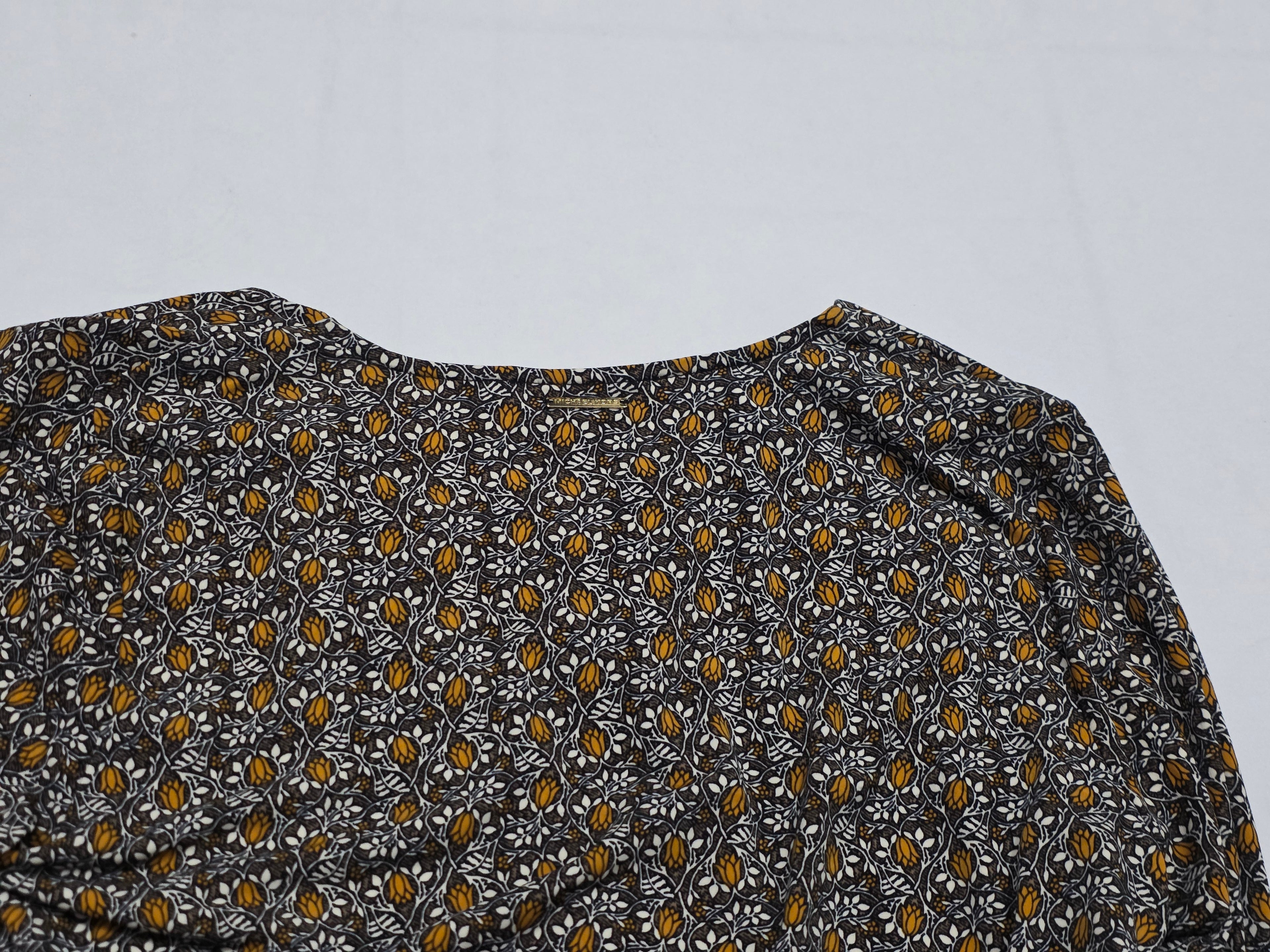 Blusa Michael Kors Manga Amplia Grande Floreada