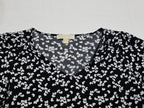 Blusa Michael Kors Corazones Manga Corta Grande Negra/blanco