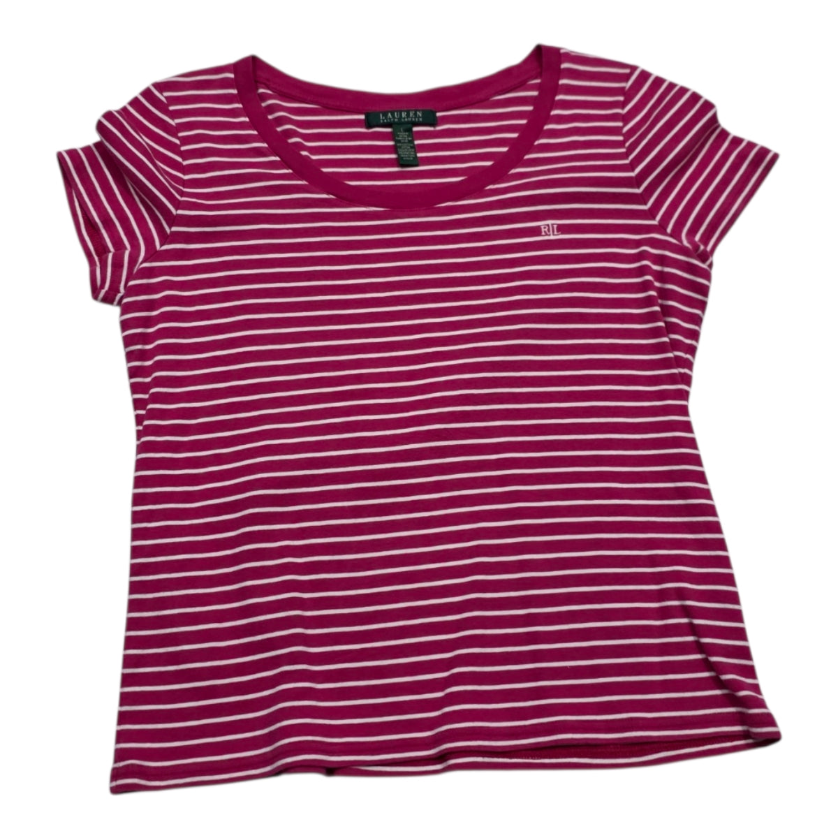 Playera Ralph Lauren Manga Corta Fucsia Grande