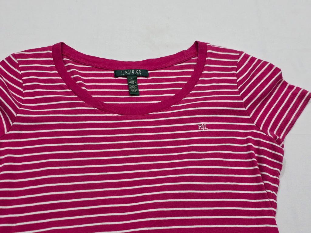 Playera Ralph Lauren Manga Corta Fucsia Grande