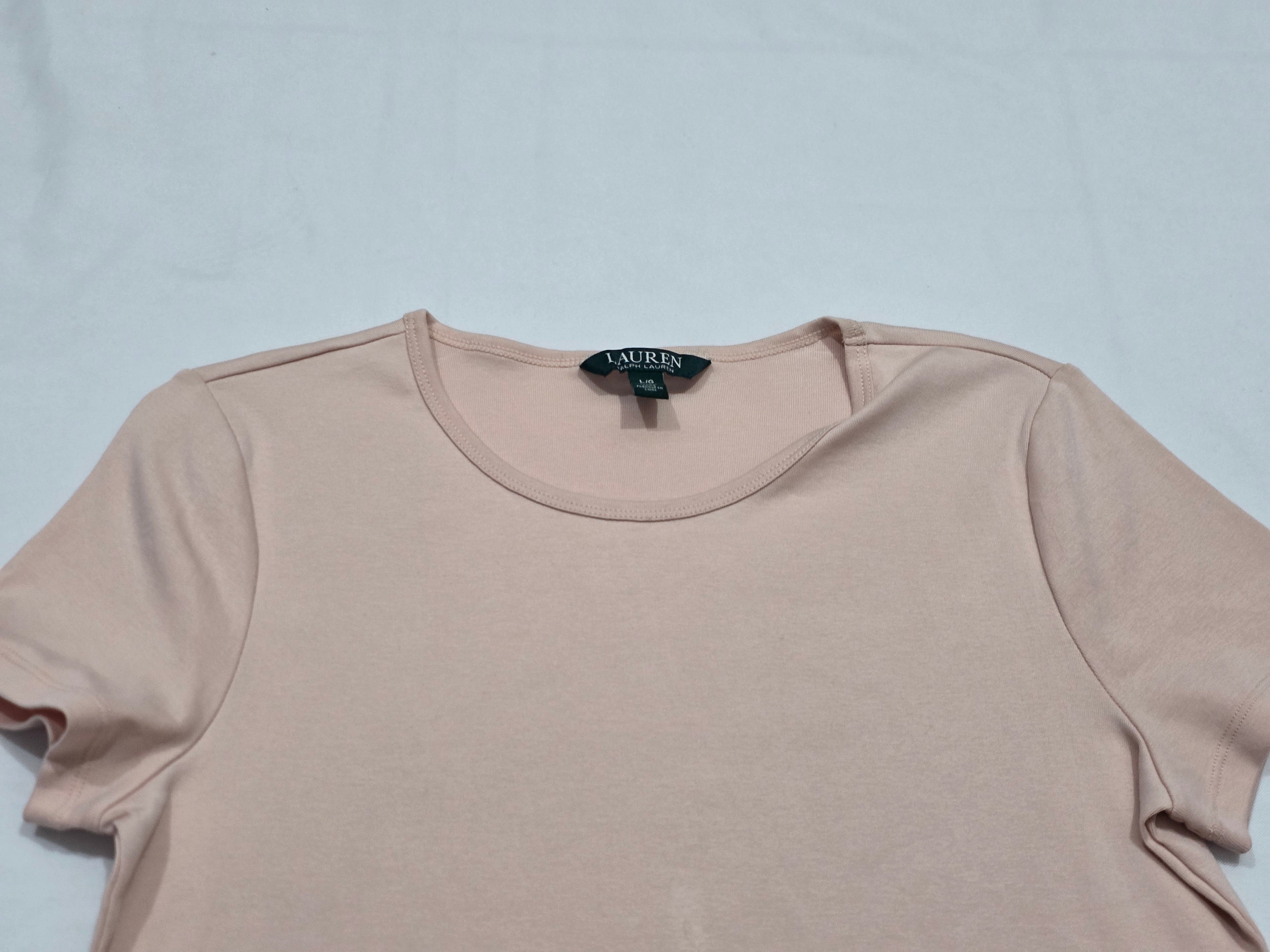 Playera Basica Ralph Lauren Manga Corta Talla Grande Rosa