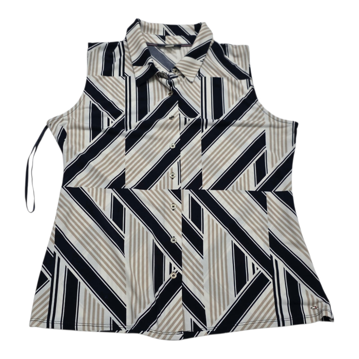 Camisa Sin Mangas Tommy Hilfiger Geométrica Talla Grande