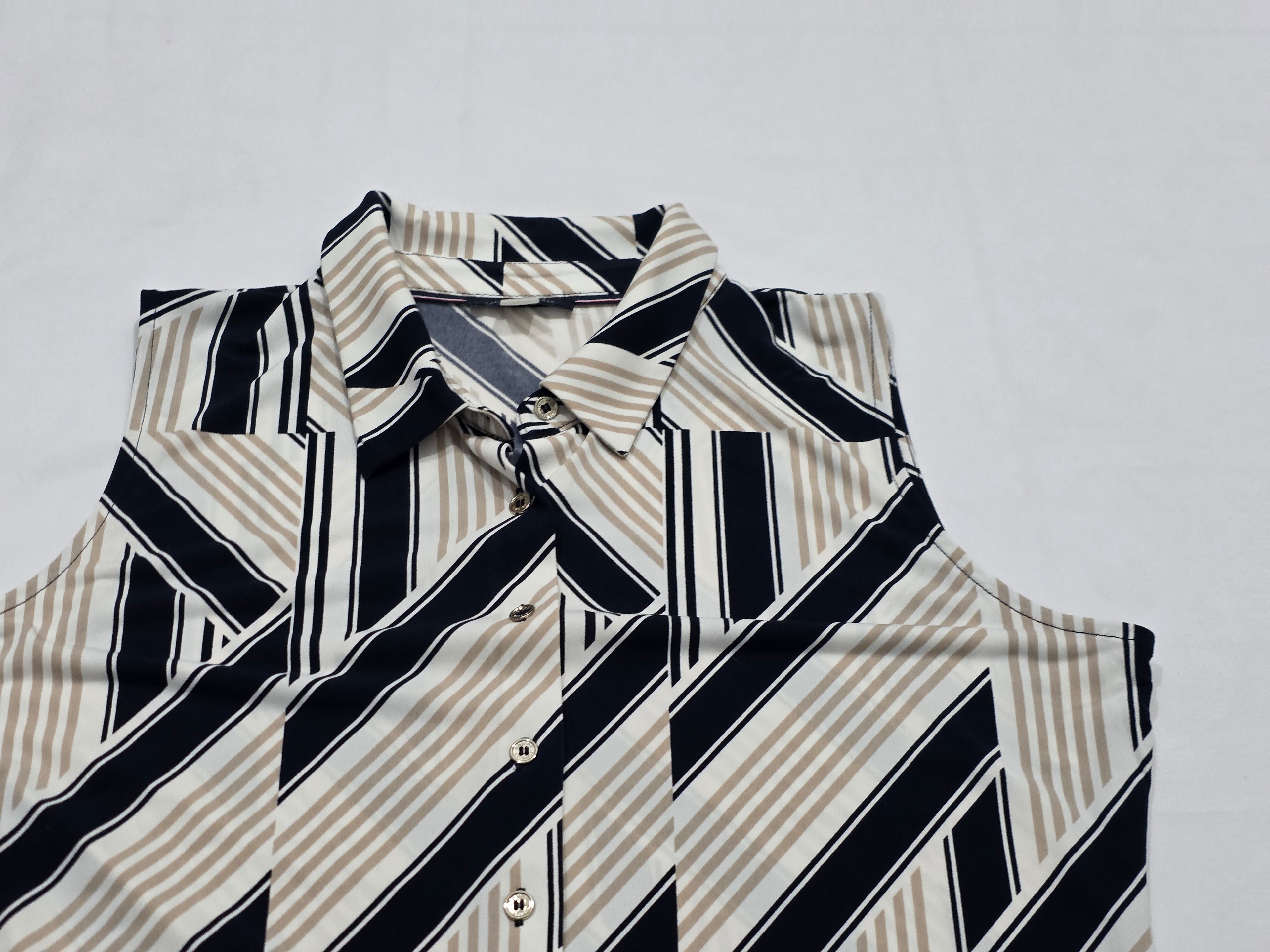 Camisa Sin Mangas Tommy Hilfiger Geométrica Talla Grande