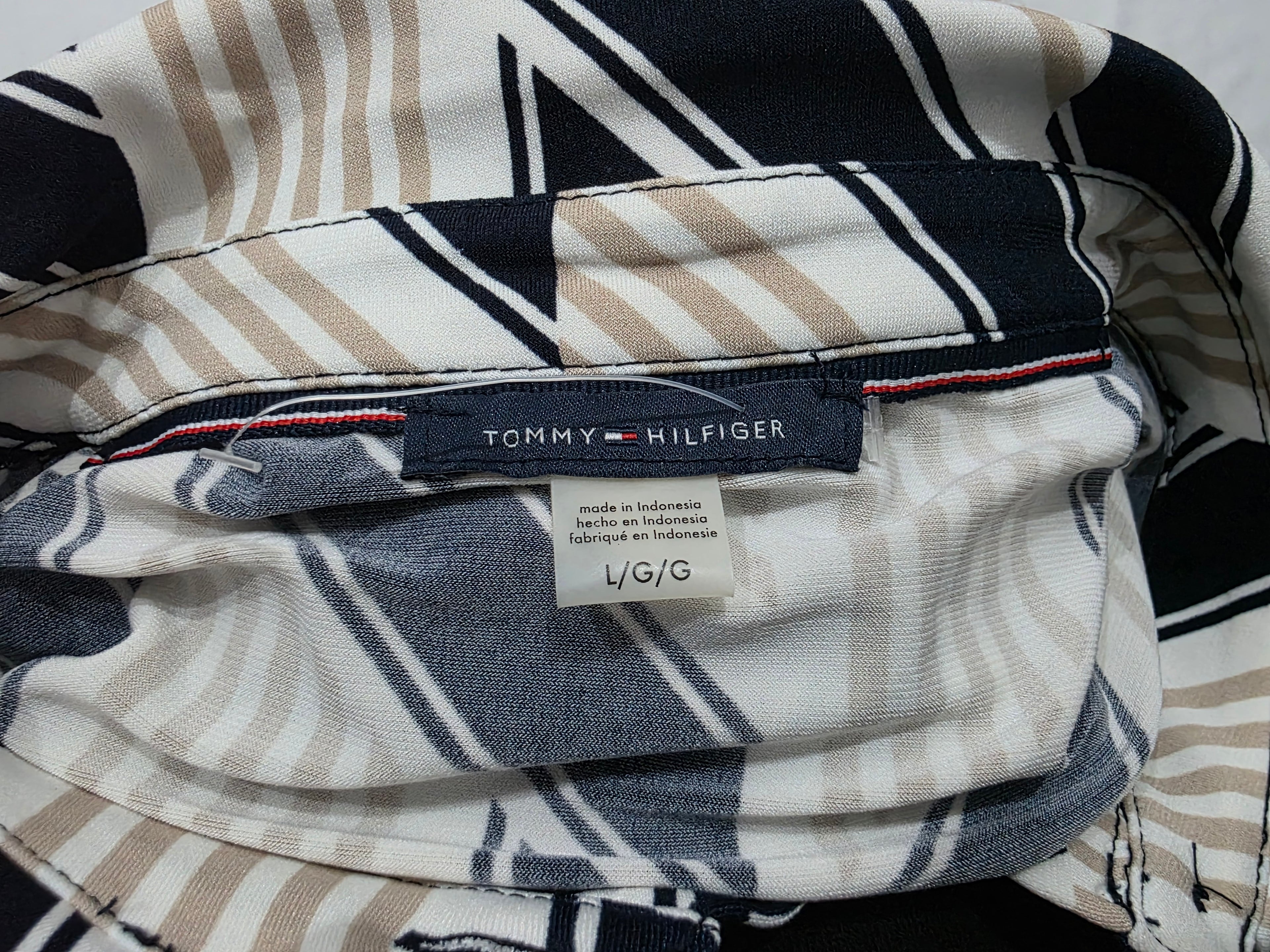 Camisa Sin Mangas Tommy Hilfiger Geométrica Talla Grande