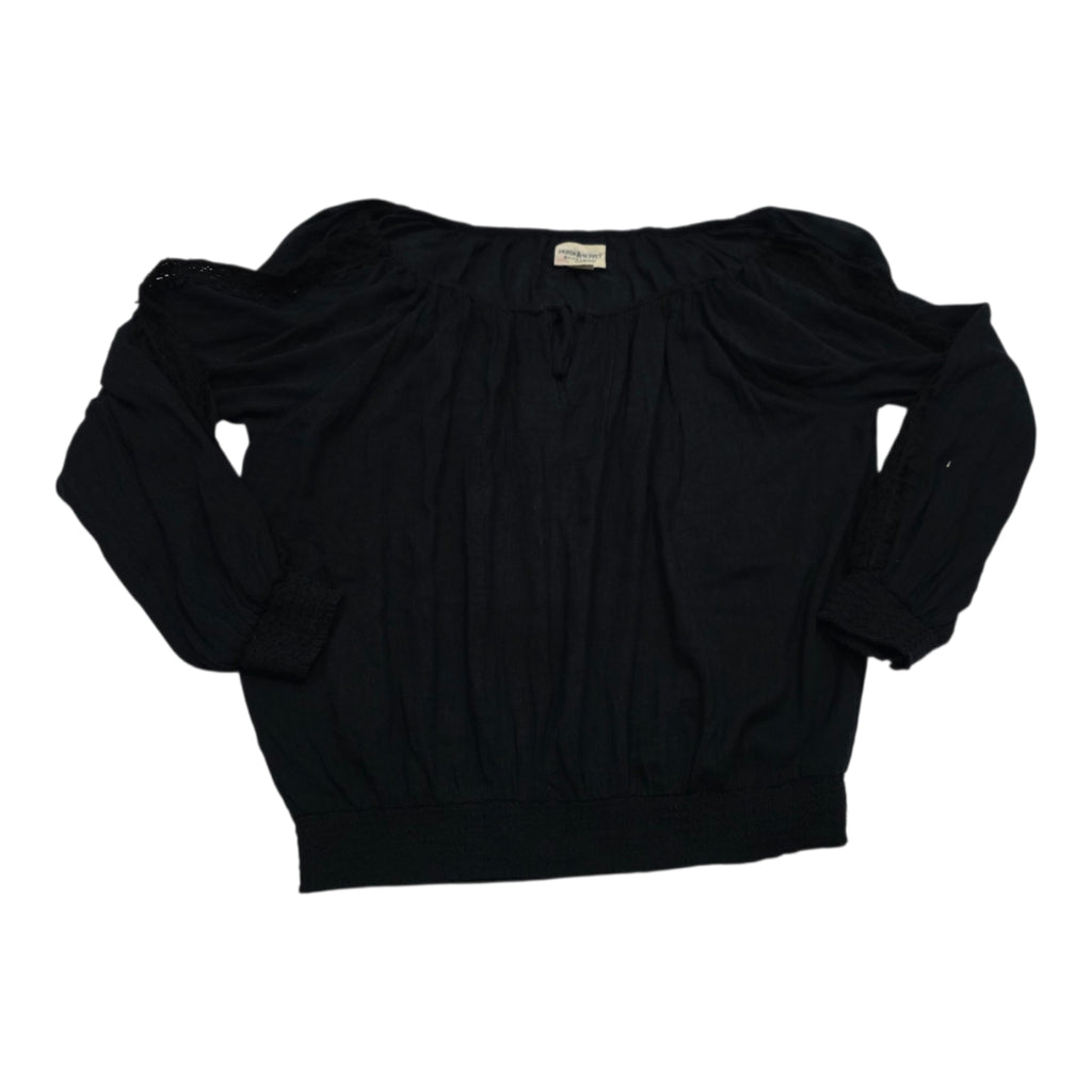 Blusa Campesina Ralph Lauren Denim An Supply Color Negro