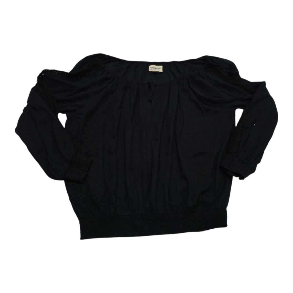 Blusa Campesina Ralph Lauren Denim An Supply Color Negro