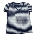 Playera Tommy Hilfiger Mujer Talla Grande Azul/blanco Rayada