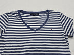 Playera Tommy Hilfiger Mujer Talla Grande Azul/blanco Rayada