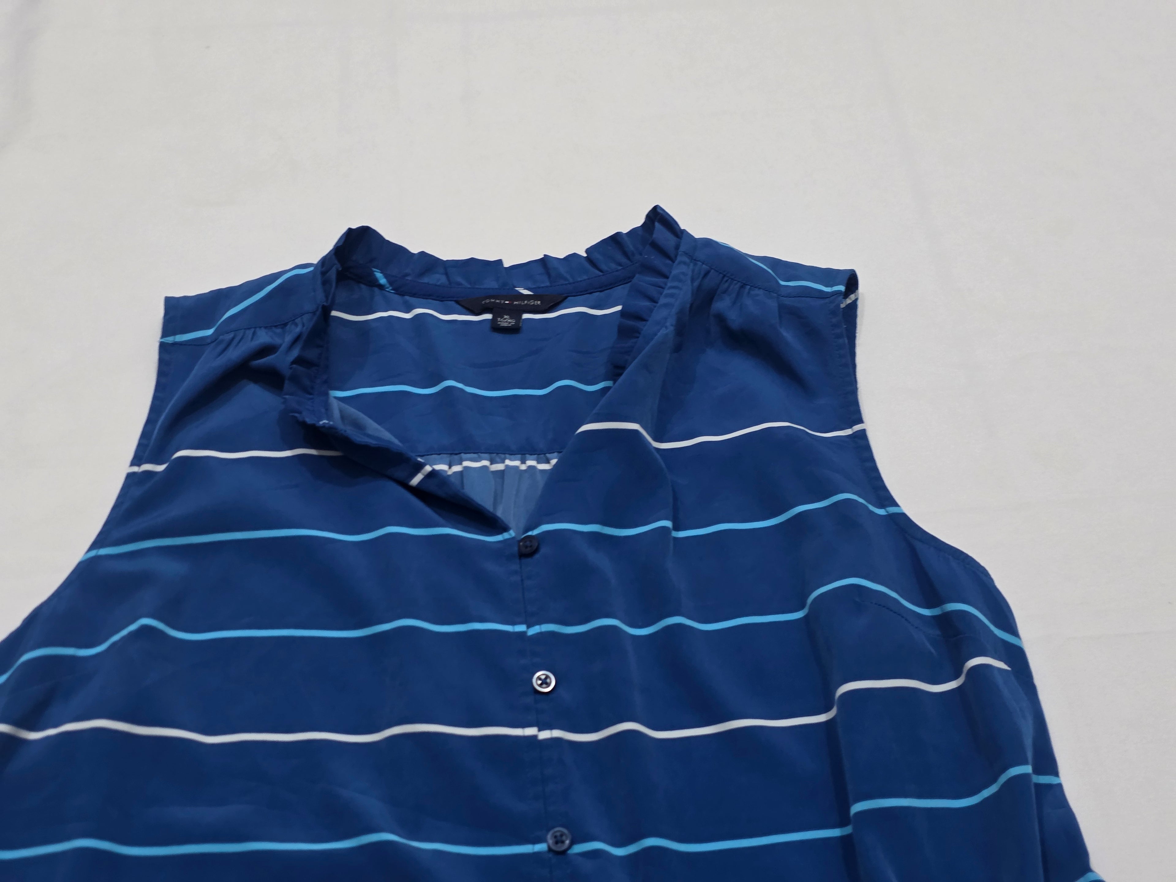 Camisa Sin Mangas Tommy Hilfiger Mujer Extra Grande Azul