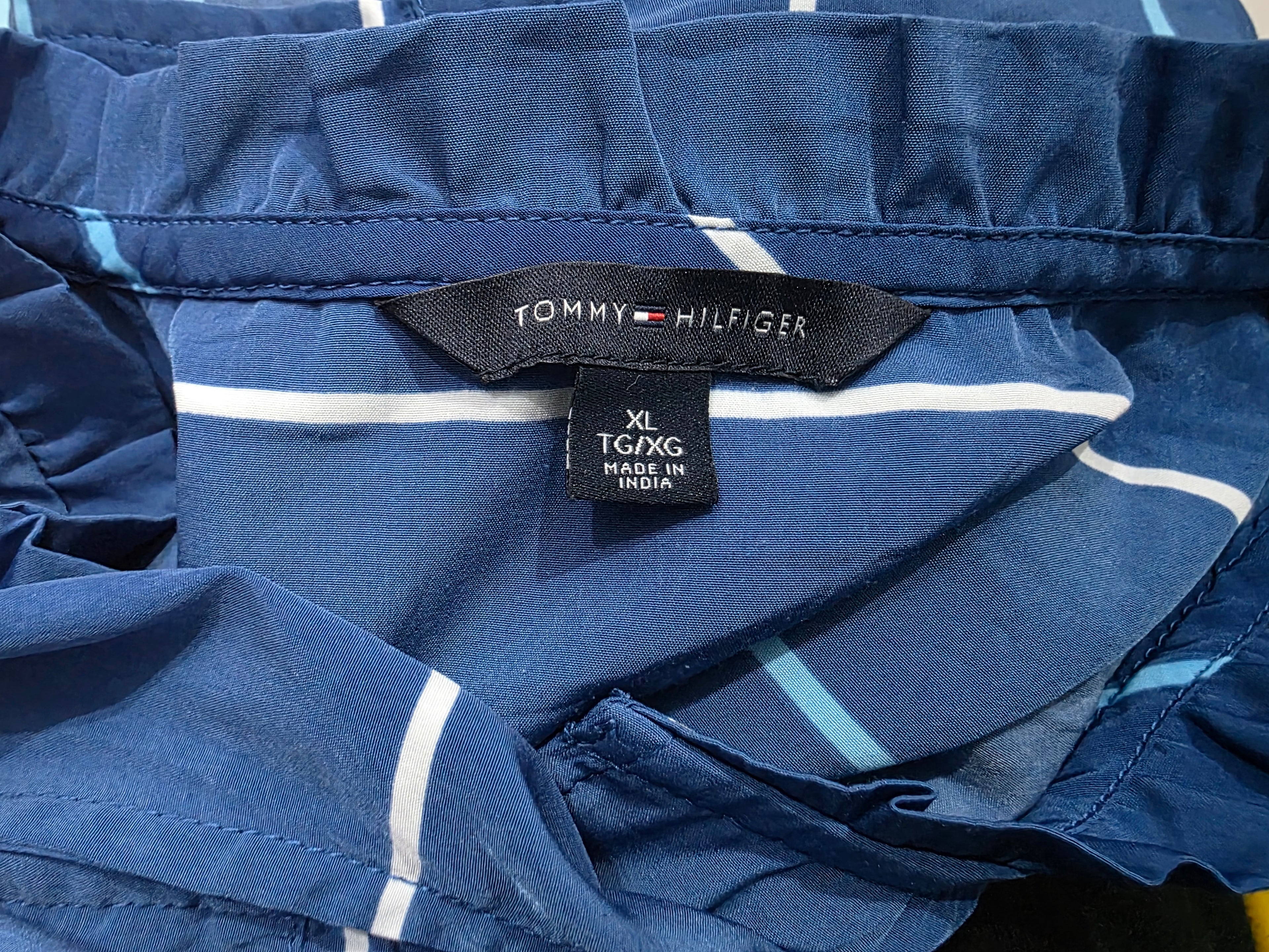 Camisa Sin Mangas Tommy Hilfiger Mujer Extra Grande Azul