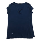 Playera Mujer Ralph Lauren Extra Grande Manga Corta Azul