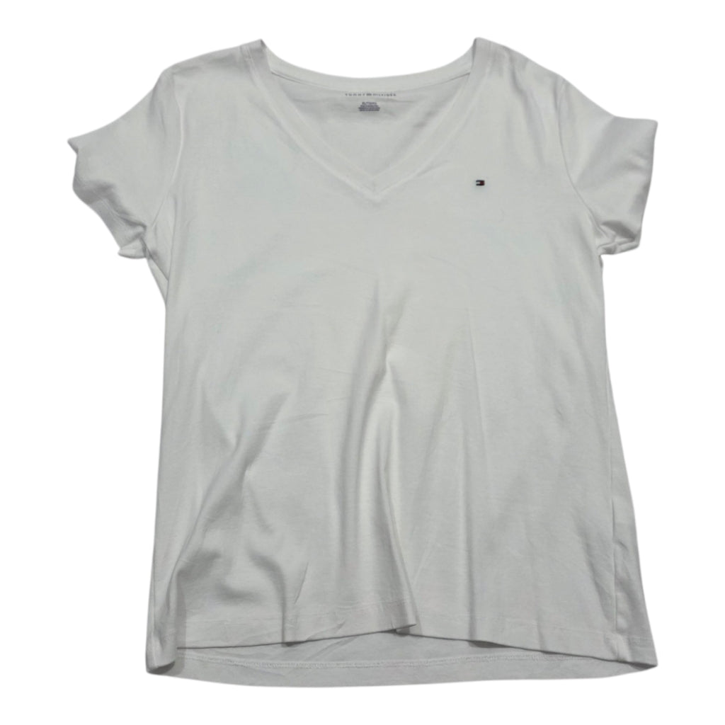 Playera Basica Tommy Hilfiger Extra Grande Blanco Mujer