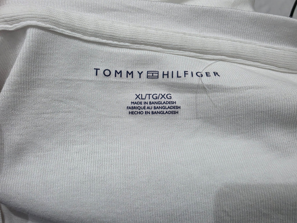 Playera Basica Tommy Hilfiger Extra Grande Blanco Mujer