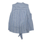 Camisa Ajustable Michael Kors De Mujer Extra Grande Azul