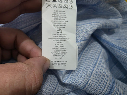 Camisa Ajustable Michael Kors De Mujer Extra Grande Azul
