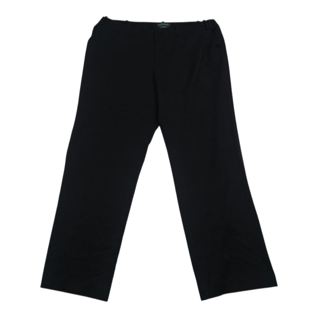 Pantalon Ralph Lauren Vestir Talla 16 Color Negro Sanderson