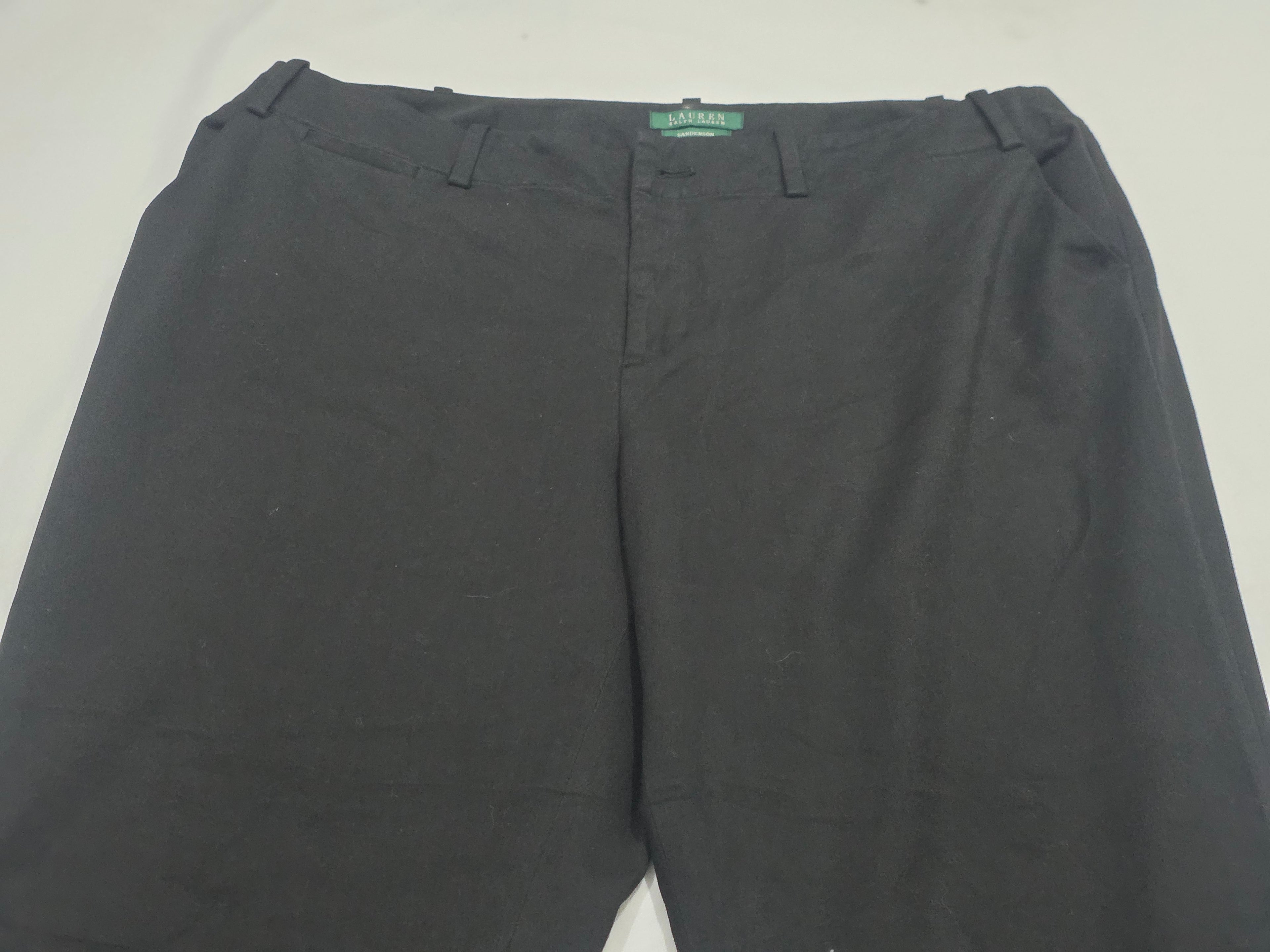 Pantalon Ralph Lauren Vestir Talla 16 Color Negro Sanderson