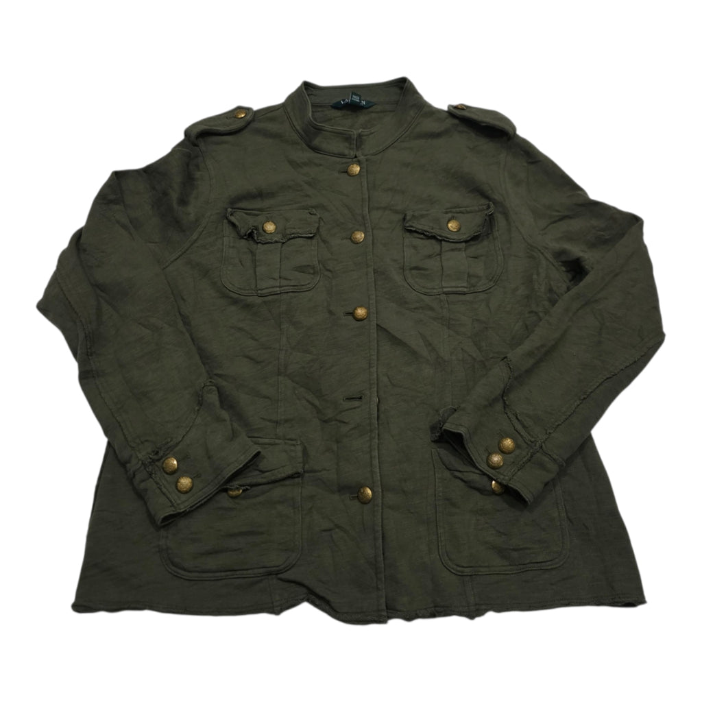 Chamarra Ligera Ralph Lauren Mujer Color Verde Con Botones