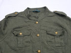 Chamarra Ligera Ralph Lauren Mujer Color Verde Con Botones