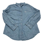 Camisa Mujer Tommy Hilfiger Relaxed Fit Azul Acero Talla Xxl