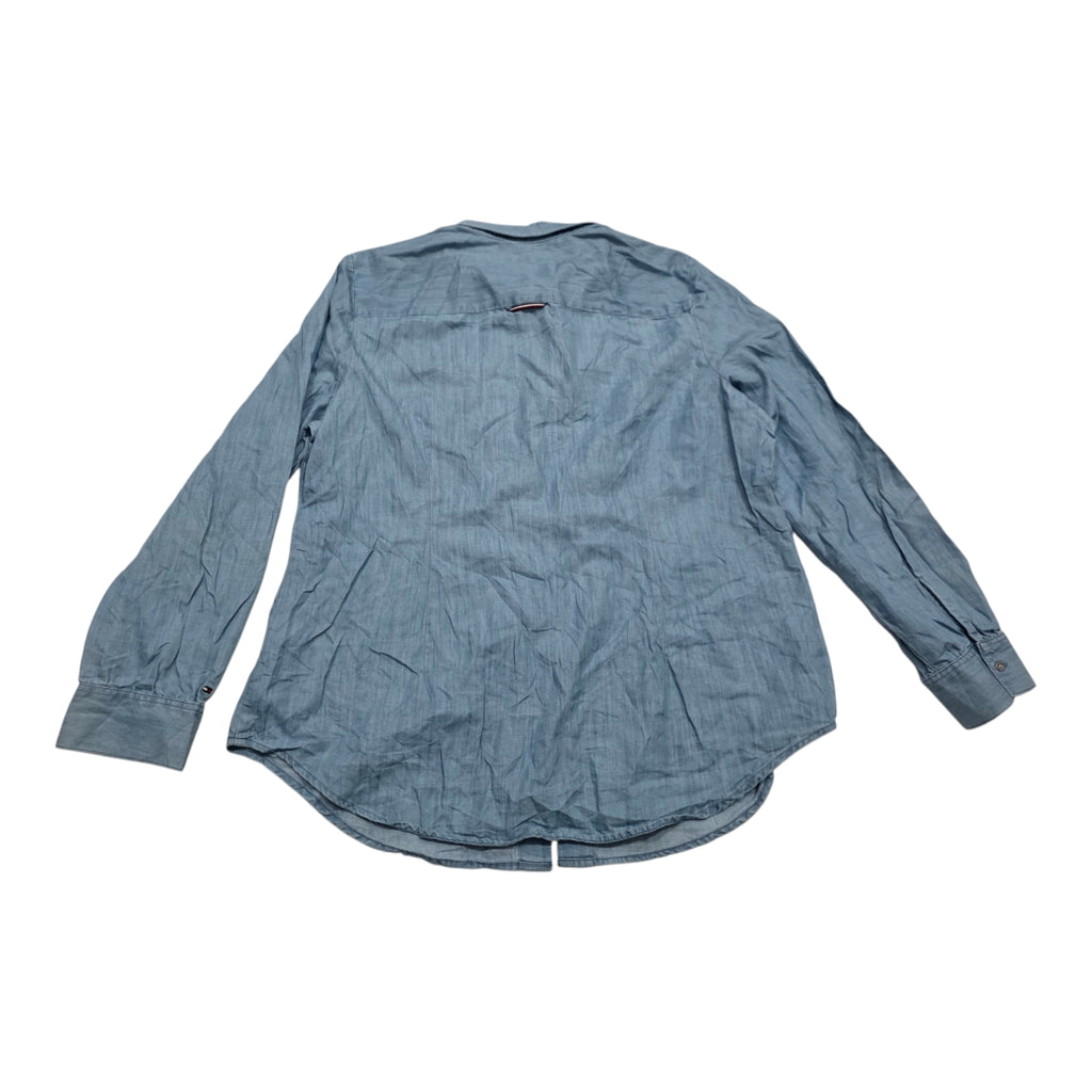 Camisa Mujer Tommy Hilfiger Relaxed Fit Azul Acero Talla Xxl