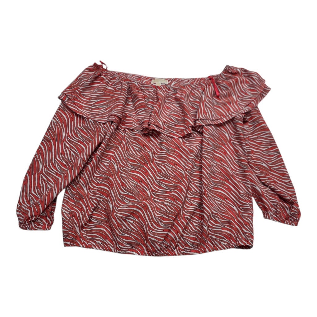 Blusa Michael Kors Off Shoulder De Mujer Talla 1x Naranja