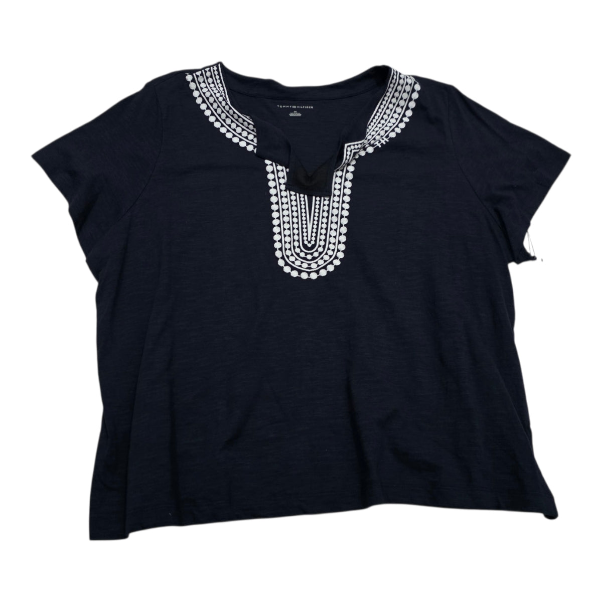 Blusa Tommy Hilfiger De Mujer Talla 2x Azul Con Blanco