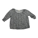 Blusa Michael Kors Talla 2x Animal Print.negro/gris