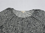Blusa Michael Kors Talla 2x Animal Print.negro/gris