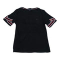 Playera Tommy Hilfiger Mujer Talla Chica Negra Manga Corta